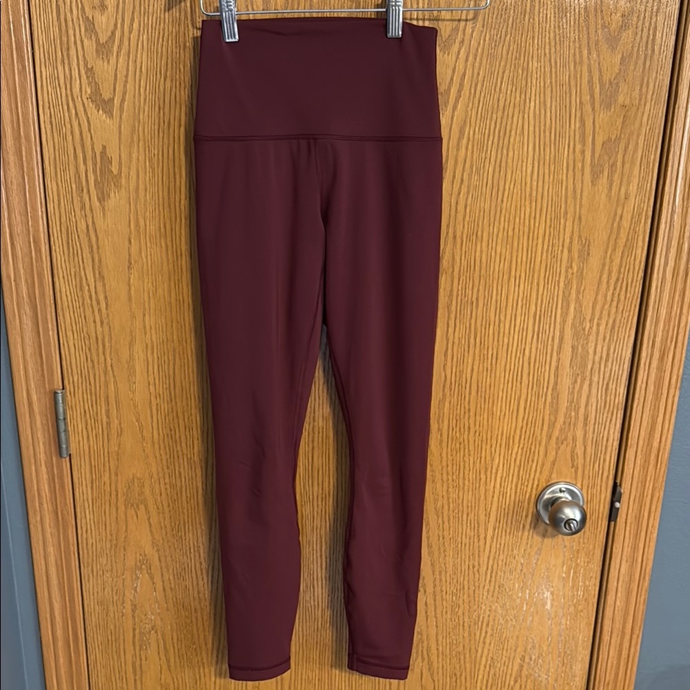 90 Degree By Reflex Burgundy Leggings